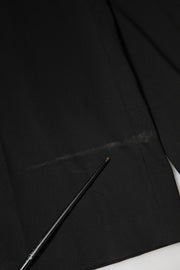 Dolce & Gabbana Black Wool High Waist Wide Leg Pants