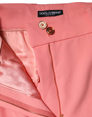 Dolce & Gabbana Pink High Waist Dress Tapered Pants