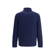 Brunello Cucinelli Blue Cashmere Coat