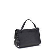 Zanellato Black Calf Leather Bos Taurus Handbag