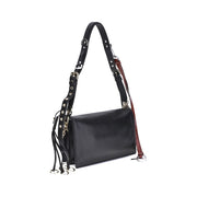 Prada Black Calf Leather Bos Taurus Shoulder Bag