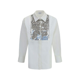 Alexander McQueen White Cotton Dress Shirt