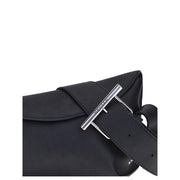 Alexander McQueen Black Calf Leather Bos Taurus Shoulder Bag