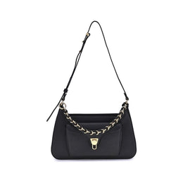 Coccinelle Black Calf Leather Bos Taurus Shoulder Bag