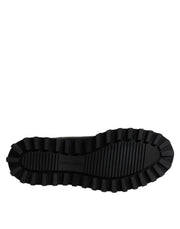 Dolce & Gabbana Black Belted DG Logo Men Chelsea Boots Shoes