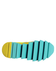 Dolce & Gabbana Multicolor Leather Low Top Men Sneakers Shoes