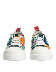 Dolce & Gabbana Multicolor Patchwork Low Top Sneakers Shoes