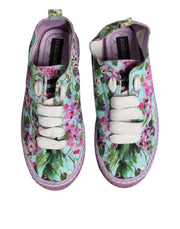 Dolce & Gabbana Multicolor Canvas Espadrilles Sneakers Shoes