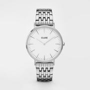 Cluse Silver Stainless Steel Dress Watch