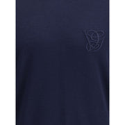 Valentino Blue Fleece Wool Turtleneck