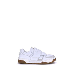 Valentino Garavani White Calf Leather Bos Taurus Athletic Sneakers