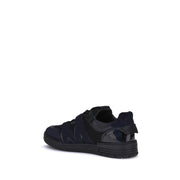 Moschino Black Calf Leather Bos Taurus Athletic Sneakers