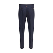Thom Browne Blue Wool Casual Pants