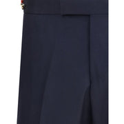 Thom Browne Blue Wool Casual Pants