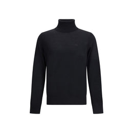 Dsquared² Black Fleece Wool Turtleneck