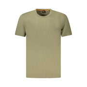 Hugo Boss Green Cotton Men T-Shirt