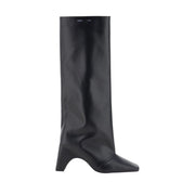 Coperni Black Calf Leather Bos Taurus High Heel Boots