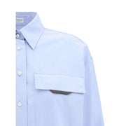 Brunello Cucinelli Light Blue Cotton Dress Shirt