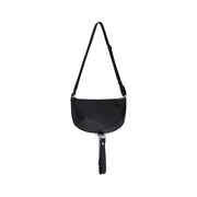 Courrèges Black Calf Leather Bos Taurus Shoulder Bag