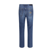 Givenchy Blue Cotton Straight-Leg Jeans