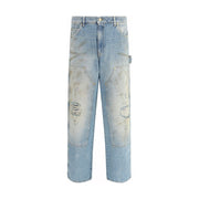 Golden Goose Light Blue Cotton Jeans Denim