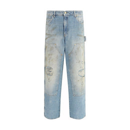 Golden Goose Light Blue Cotton Jeans Denim