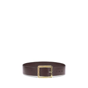 Etro Brown Calf Leather Bos Taurus Regular Belt