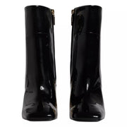 Dolce & Gabbana Black Jackie Leather Mid Calf Boots Shoes
