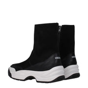 Kenzo Black Leather Ankle Boots