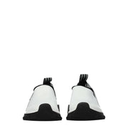 Dolce & Gabbana White Fabric Chunky Sneakers