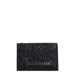 Billionaire Italian Couture Blue Crocodile Cardholder