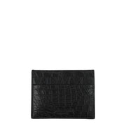 Billionaire Italian Couture Black Crocodile Cardholder