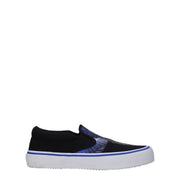 Marcelo Burlon Black Fabric Slip-On Loafers