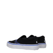 Marcelo Burlon Black Fabric Slip-On Loafers