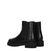 Stuart Weitzman Black Leather Ankle Boots