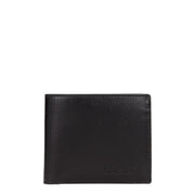 Testoni Black Leather Wallet