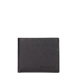 Testoni Black Leather Wallet