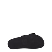 Valentino Garavani Black Leather Slippers