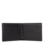 Testoni Black Leather Wallet