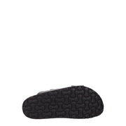 Palm Angels Black Leather Slippers