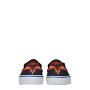 Marcelo Burlon Black Fabric Slip-On Loafers