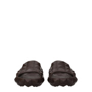 Valentino Garavani Brown Cotton Slippers