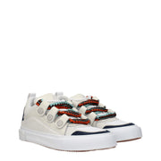 Marcelo Burlon Beige Leather Low Top Sneakers