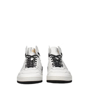 Lanvin White Leather High Top Sneakers