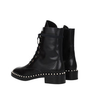 Stuart Weitzman Black Leather Ankle Boots