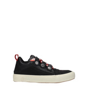 Marcelo Burlon Black Leather Low Top Sneakers