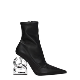 Dolce & Gabbana Black Leather Ankle Boots