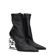 Dolce & Gabbana Black Leather Ankle Boots