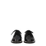 Stuart Weitzman Black Leather Oxfords And Derbies