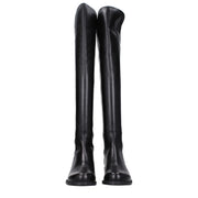 Stuart Weitzman Black Leather Over The Knee